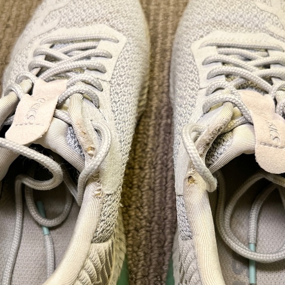 ASICS women’s running shoes distance grey teal sole cushion high size 7 eu 38 - Picture 5 of 7